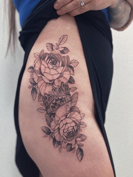 Flower Crown Tattoo
