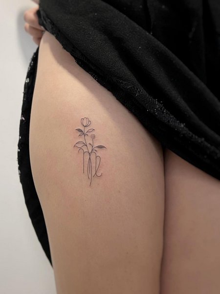 Simple Virgo Tattoo