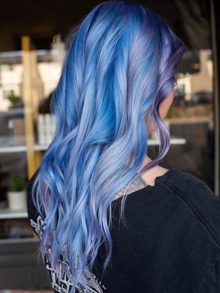 Blue Hair Highlights
