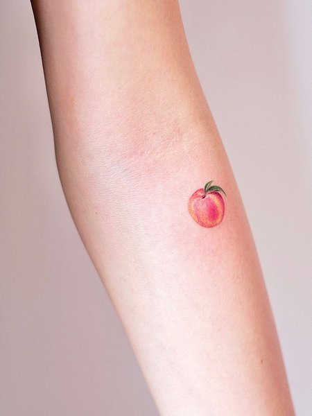 Small Peach Tattoo